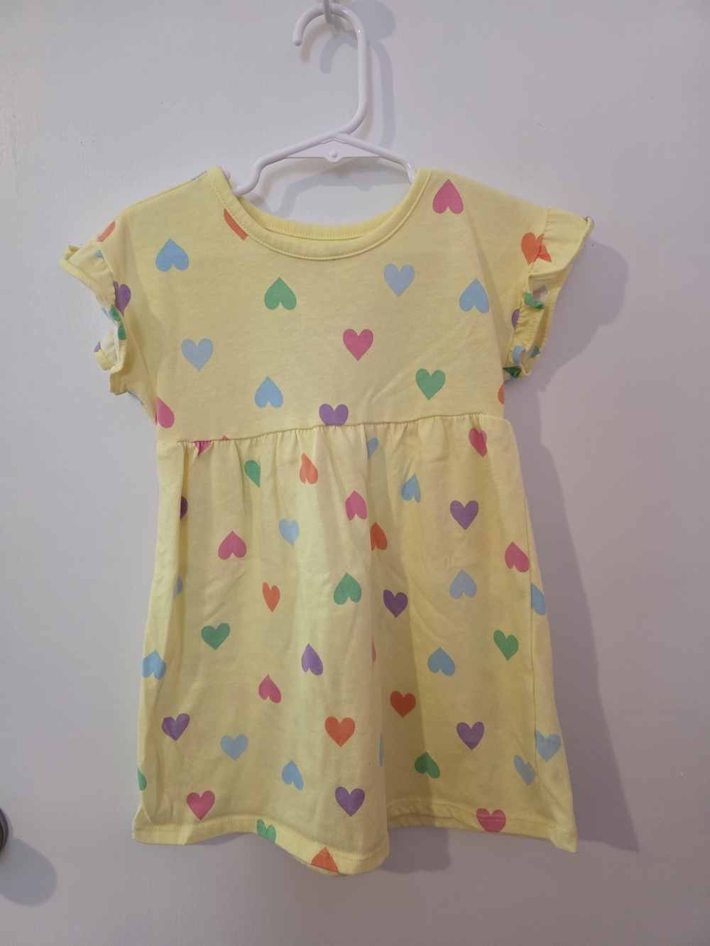 Garanimals Yellow Heart Print Casual Dress